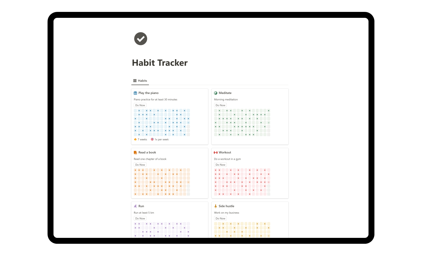 HabitFlix Habit Tracker