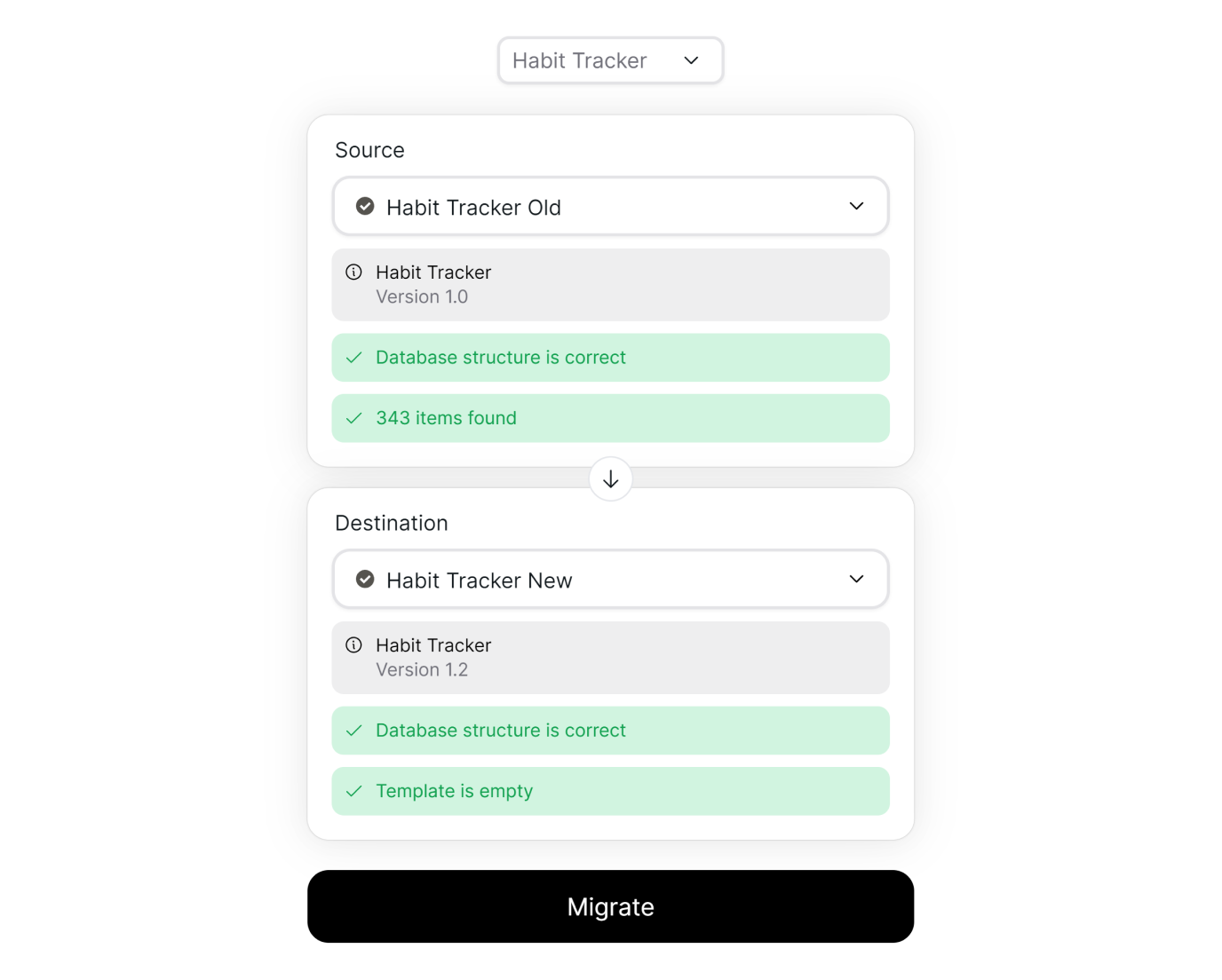 Migrate tool